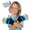 The Noodley Jouets pour Enfants pour garçons Gants Lumineux à LED Jouet sensoriel pour Enfants autistes Cosplay Costume dhal