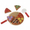 Jouets de Bricolage, Jouet éducatif, Jouet de Cuisine de Nourriture de Pizza de Légumes en Bois, Jouets éducatifs de Jeu de S