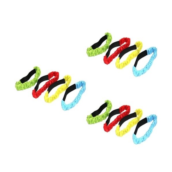 Toyvian 24 Pièces 3 Attaches pour Enfants Bandes De Course À Trois Pattes 3 Sangles De Course À Pattes Jeux De Course De Rela