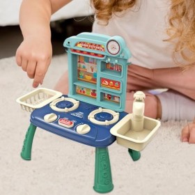 Sharplace Jouets dévier de Cuisine, Robinet de Travail et Vaisselle, Ensemble de Jeu de Cuisine, Lavage, Jouet avec Eau Cour