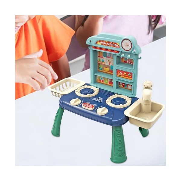 perfk Jouets dévier de Cuisine, système de Cycle deau Automatique, Jeu de rôle, évier, motricité Fine, Cuisine, Lavage, Jou