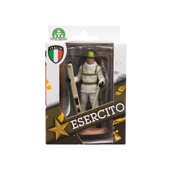 Giochi Preziosi Armée Italienne – Personnage de 8 cm représentant Alpin très détaillé Tant en Uniforme Que en Division, pour 