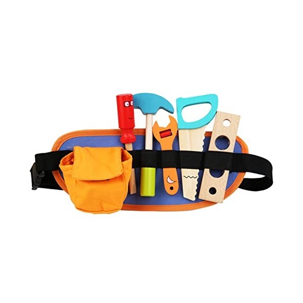 Cipliko Jeu doutils en Bois avec Ceinture à Outils réglable, kit doutils pour Tout-Petits pour Enfants, école, Classe, Hall