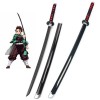 Anime Katana Cosplay Épée,Katana Inspiré Demon Slayer Épée 104 Cm 41 Pouces Pour Kamado Tanjiro,Enfants Replique Epee Sabre L