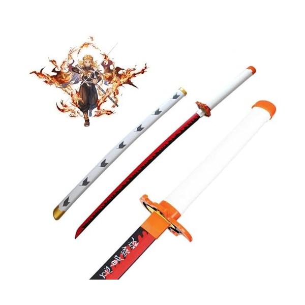 Anime Katana Cosplay Épée,Katana Inspiré Demon Slayer Épée 104 Cm 41 Pouces Pour Kamado Tanjiro,Enfants Replique Epee Sabre L