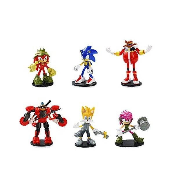 Bizak Sonic Prime Lot de 6 Figurines de 7,5 cm de Haut Assortiment 1 64116070-1 