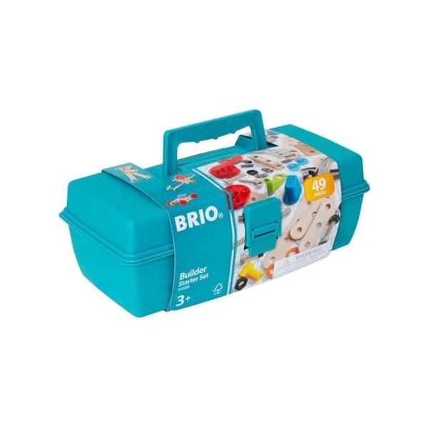 BRIO Builder - 34586 - Boite à Outils Builder - 49 Pièces - Jeu de construction STEM - Inclus : boite à outil - Sans pile - P