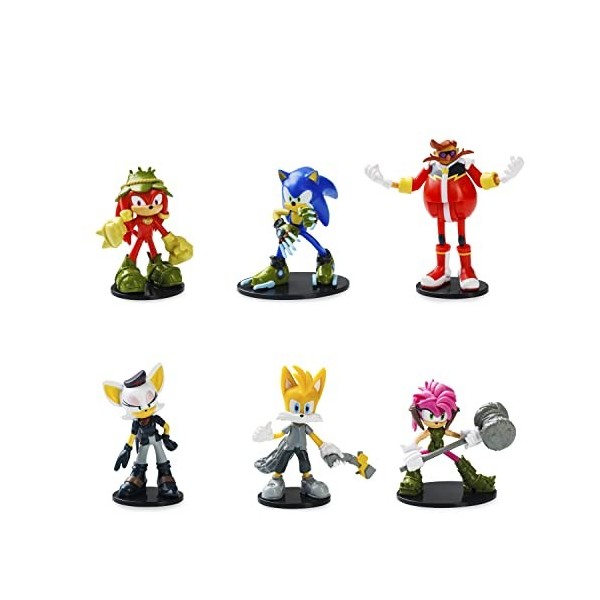 Bizak Sonic Prime Lot de 6 Figurines de 7,5 cm de Haut Assortiment 2 64116070-2 
