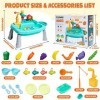 Arkyomi lavabo Enfant Apprentissage kit Cuisine Jeu de pêche Enfant evier Montessori Jouets Cuisine Lave Vaisselle Jouet avec