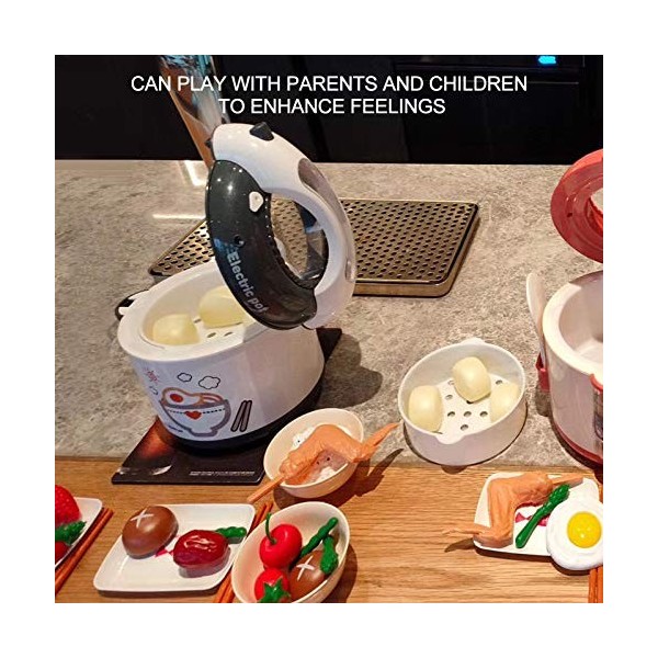 Jouets de jeu de simulation de cuisine pour enfants, Mini cuiseur à riz électronique Jouets pour enfants Jouets de cuisine po