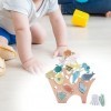 F Fityle Blocs de Construction danimaux, Jeu déquilibre et dhabileté, empiler la créativité Montessori, Jouets à empiler e