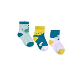 Tuc Tuc Set de 3 Chaussettes Enfant Couleur Verte Collection Dragon Finder, Vert, 6 Mois