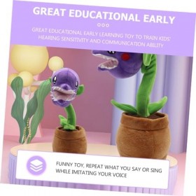 ibasenice Balancer Piranha En Peluche Jouet Pour Enfants Jouets En Peluche Beau Modèle Enregistrement Cadavre Fleur En Forme 