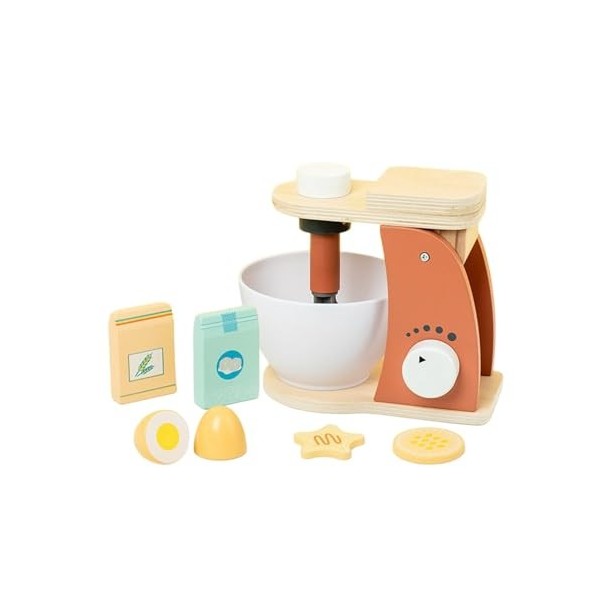 Harilla Accessoires de Cuisine de Jeu en Bois, Ensemble de Jouets de Simulation de Petits appareils, Jouets Montessori de Jeu