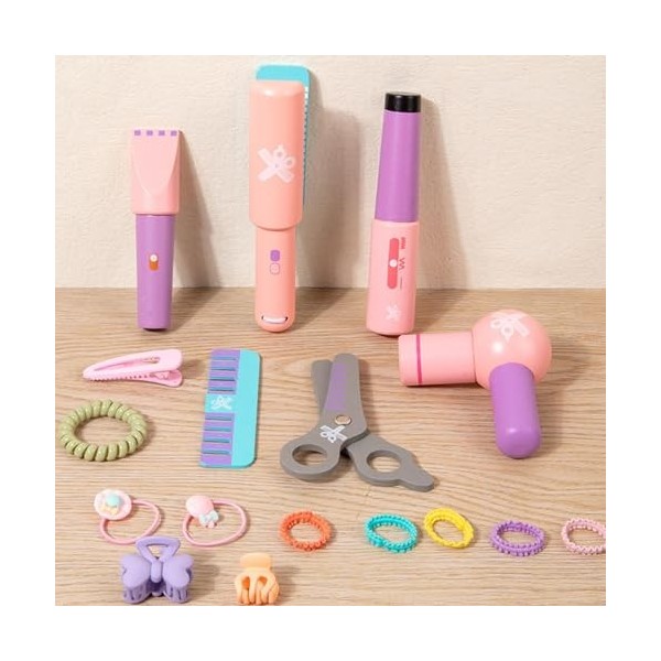 CABTRA Ensemble de Salon de beauté pour Filles - Jouets de Jeu de Simulation de Coiffure pour Petites Filles,Jouet éducatif d