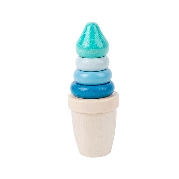 Toyvian 1 Jeu Blocs De Crème Glacée Bloc De Bois Magnétique pour Enfants Blocs De Bois Bloc Empilé Magnétique Blocs De Constr