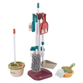 Folpus Ensemble de Jeu de Nettoyage pour Enfants, Jouet de Simulation, pour Les travaux ménagers, à partir de 3 Ans, 13PCS