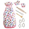 STOBOK 1 Set Accessoires Simulé Ménage Enfants Cuisine Jouets Cutters Enfant Cookie Tôt Et Tout-Petits Tablier Cosplay Faire 