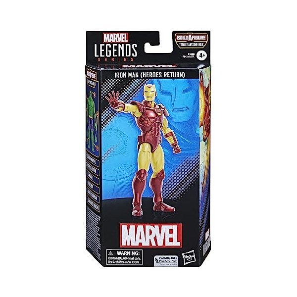 Hasbro Marvel Legends Series Marvel Comics, Figurine Iron Man Heroes Return de 15 cm, F36865X0