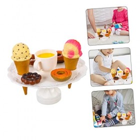 Toyvian Jeu De Biscuits À La Crème Glacée Jouets Éducatifs pour Tout-Petits Jeu De Rôle Jouets pour Enfants Jouets Préscolair