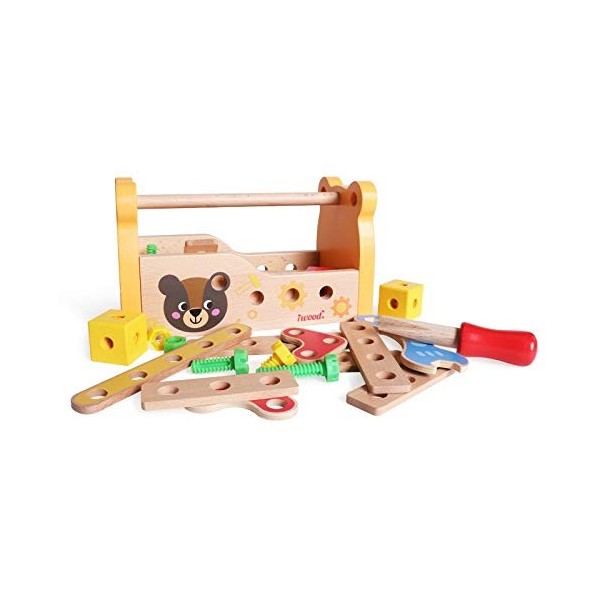 iWood- Boîte à Outils Jeu dImitation Bricolage en Bois, 13015, Moyen