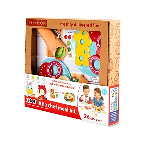 Skip Hop Ensemble de Nourriture de Jeu, kit Repas Zoo Little Chef