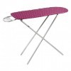 Table Planche a Repasser en Metal 70 cm Enfant - Pliable, Hauteur reglable 52-56 cm - Rose Lilas/Pois - Jouet Imitation - Men