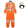 Zenhhrpt Enfants Astronaute Cosplay Costumes Spaceman Combinaison vol habiller Costume avec casque astronaute jeux de rôle en