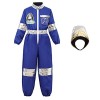 Zenhhrpt Enfants Astronaute Cosplay Costumes Spaceman Combinaison vol habiller Costume avec casque astronaute jeux de rôle en