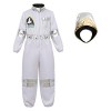 Zenhhrpt Enfants Astronaute Cosplay Costumes Spaceman Combinaison vol habiller Costume avec casque astronaute jeux de rôle en