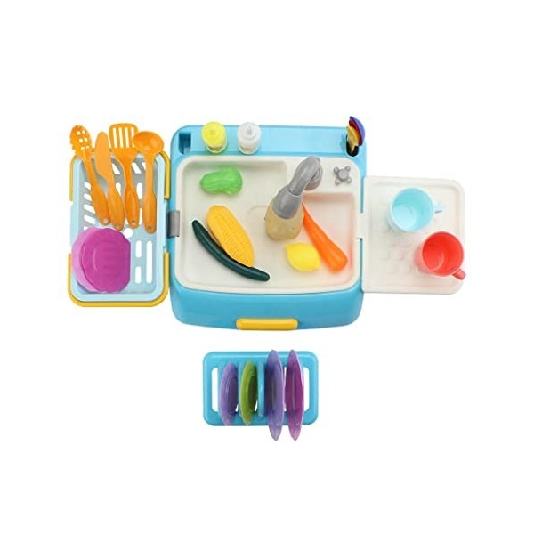 Sharplace Lave-Vaisselle pour Enfants Jouant Au Jouet , Rose