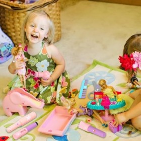 PHASZ Jouet de Simulation de Salon de Coiffure - Jouets de Style interactifs pour en Bois Poli | Accessoires de déguisement p