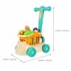 Amosfun 1 Ensemble De Panier Dachat pour Enfants Jouet De Supermarché Petit Chariot Dépicerie Stockage De Jouets Jeu De Sim