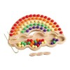 Sharplace Perles en bois, jeu de perles en bois, outils éducatifs sensoriels, jouets éducatifs dapprentissage précoce couleu