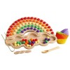 Sharplace Perles en bois, jeu de perles en bois, outils éducatifs sensoriels, jouets éducatifs dapprentissage précoce couleu