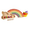 Sharplace Perles en bois, jeu de perles en bois, outils éducatifs sensoriels, jouets éducatifs dapprentissage précoce couleu