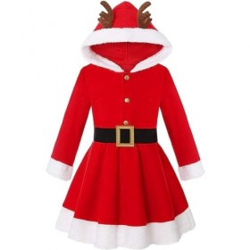 Yavion Robe Noël Bebe Deguisement Elsa Reine Des Neiges Tenue De Réveillon Robe De Soiree Longue DéGuisement Enfant Fille Deg