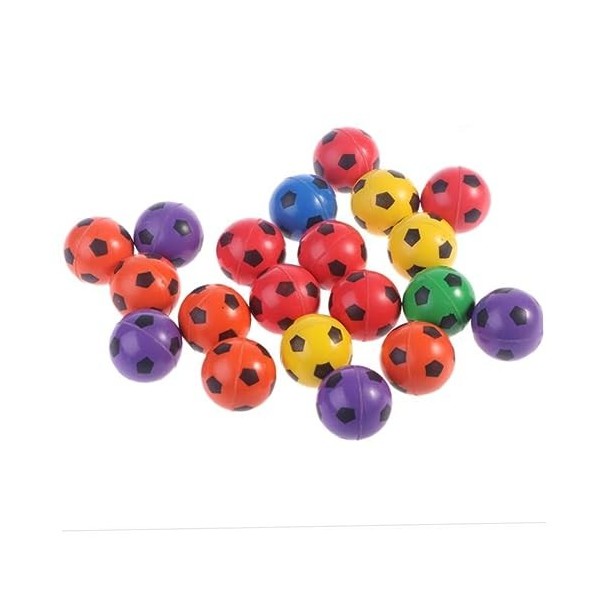 ibasenice Balles Rebondissantes pour Cadeaux De Fête 24 Pièces Petites Balles De Jeux Balle Sautante en Caoutchouc Solide Cad