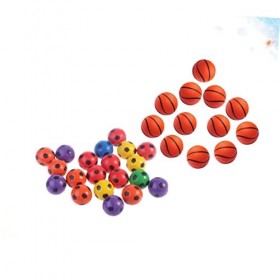 ibasenice Balles Rebondissantes pour Cadeaux De Fête 24 Pièces Petites Balles De Jeux Balle Sautante en Caoutchouc Solide Cad