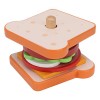 Ozgkee Montessori Hamburger Jouets Empilables, Burger en Bois Jouet pour Enfants, Jouets de Motricité Fine pour 3 4 5 Ans, Fa