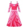 Lito Angels Deguisement Costume Robe de Sirene Princesse Ariel pour Enfant Fille, Taille 3-4 ans, Vert