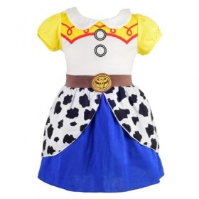 Lito Angels Deguisement Robe Enfant Fille, Anniversaire Fete Carnaval Cowgirl Costume Vetement Ete, Taille 7-8 ans étiquette