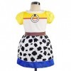 Lito Angels Deguisement Robe Enfant Fille, Anniversaire Fete Carnaval Cowgirl Costume Vetement Ete, Taille 7-8 ans étiquette