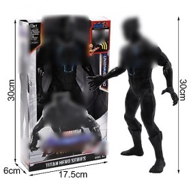 Miotlsy Black Panther Figurine Titan Hero Series, Figurine de Collection Black Panther de 30 cm, Jouet pour Enfants à partir 