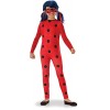 RUBIES - Miraculous Officiel - Déguisement Entrée de Gamme LADYBUG pour Enfants - Taille 7-8 ans - Costume avec Combinaison e