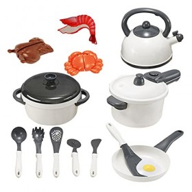 Ensemble de Batterie de Cuisine de de Jeu de Simulation de Coupe de Nourriture de Cuisine de Beaux Jouets , 14pcs