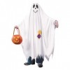 HoveeLuty Enfant Halloween Ghost Costume Kids Friendly Ghost Costume Kids White effrayant Face fantôme Face Costumes Hallowee