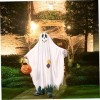 HoveeLuty Enfant Halloween Ghost Costume Kids Friendly Ghost Costume Kids White effrayant Face fantôme Face Costumes Hallowee
