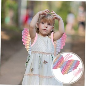 Toyvian 3 Ensembles Ailes DAnge Robe Pour Adolescentes Bébé Fille Vêtements Robe Pour Enfants Ailes De Fée Costume Enfants A