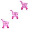 ibasenice 3 Pcs Simulation Panier Mini Panier Enfants Jouets Éducatifs Maquillage Chariot Shopping Utilitaire Panier Mode Cib